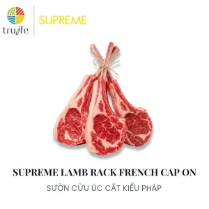 Sườn cừu Supreme Úc cắt kiểu Pháp – Cap on