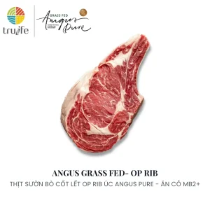 Thịt sườn bò cốt lết OP Rib Úc Angus Pure – Ăn cỏ MB2+