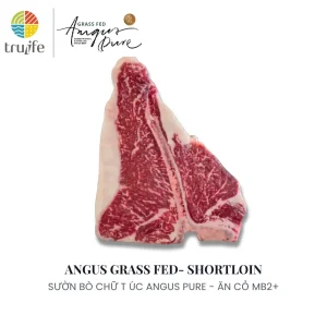 Sườn bò chữ T Úc Angus Pure – Ăn cỏ MB2+