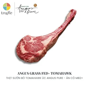 Thịt sườn bò Tomahawk Úc Angus Pure – Ăn cỏ MB2+