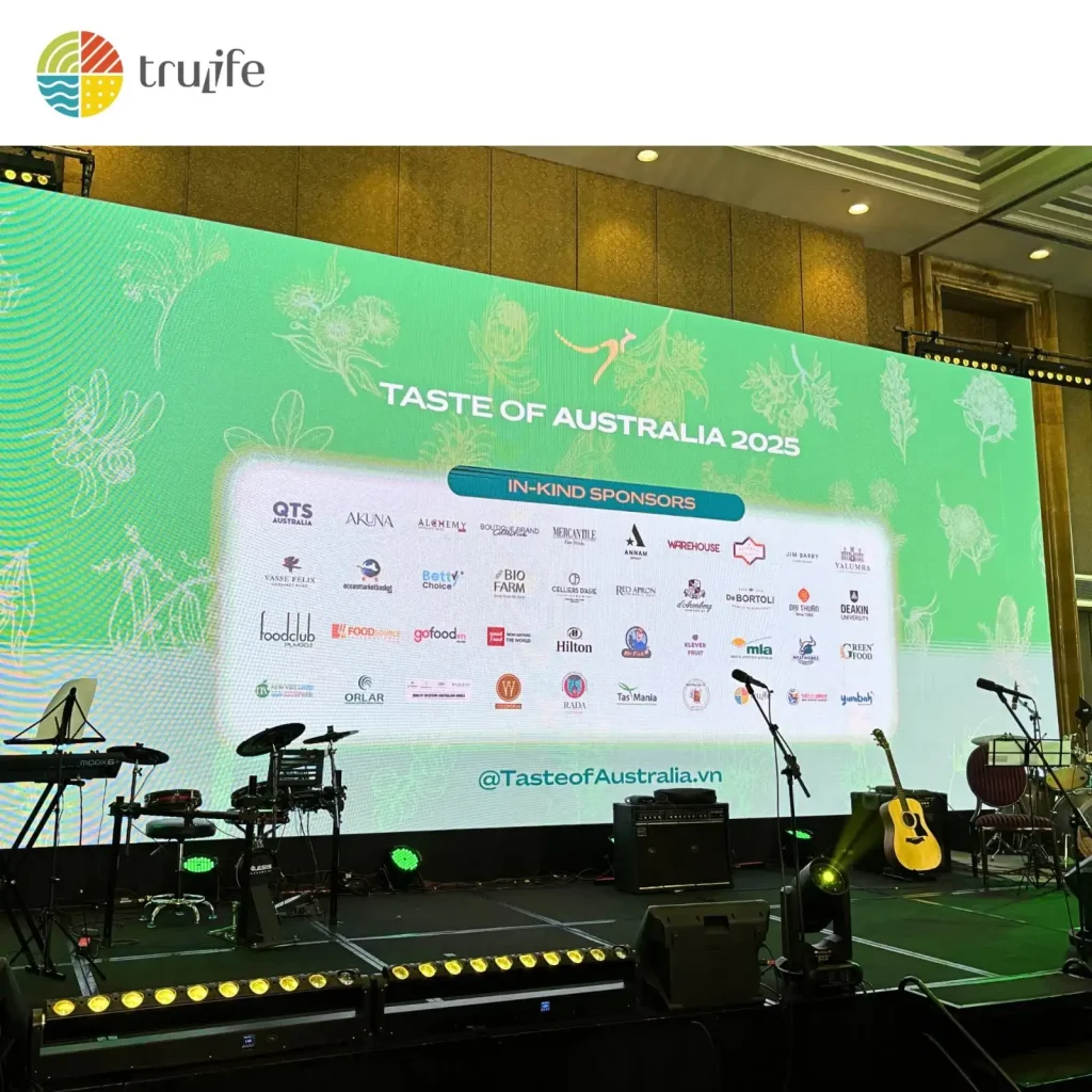 Sân khấu chương trình Taste of Australia 2025