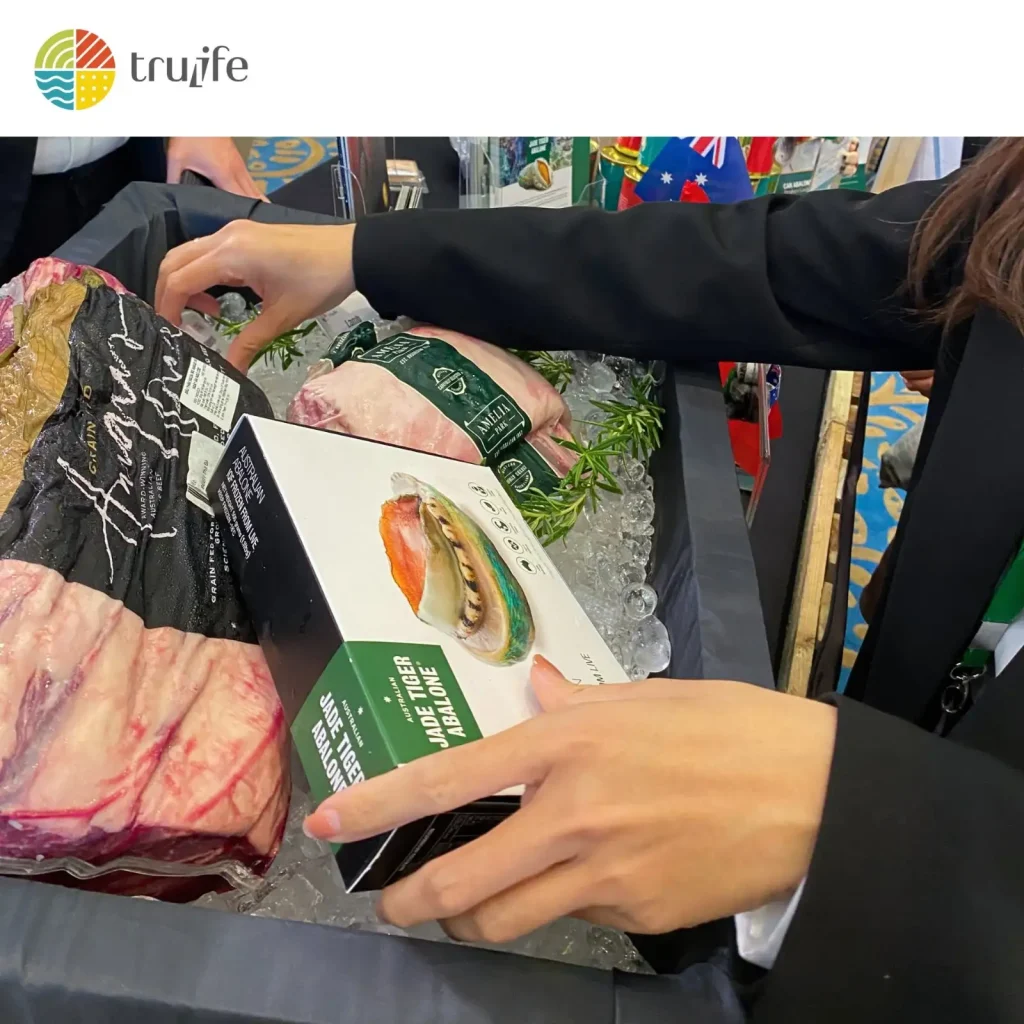 Sản phẩm thịt bò Úc tại gian hàng Tru-Life, Taste of Australia 2025