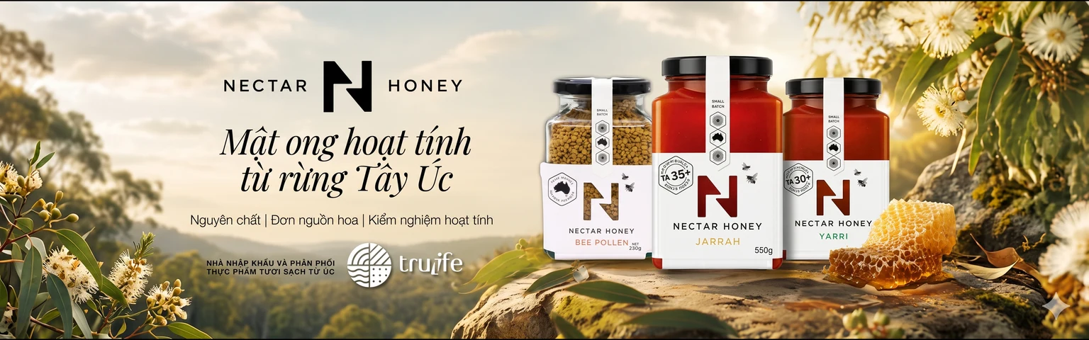 Nectar Honey - Mật ong hoạt tính từ rừng Tây Úc